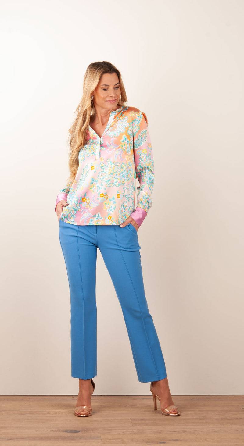 Herzensangelegenheit Bluse Rosa | Gelb | Multicolor Letzter Tag
