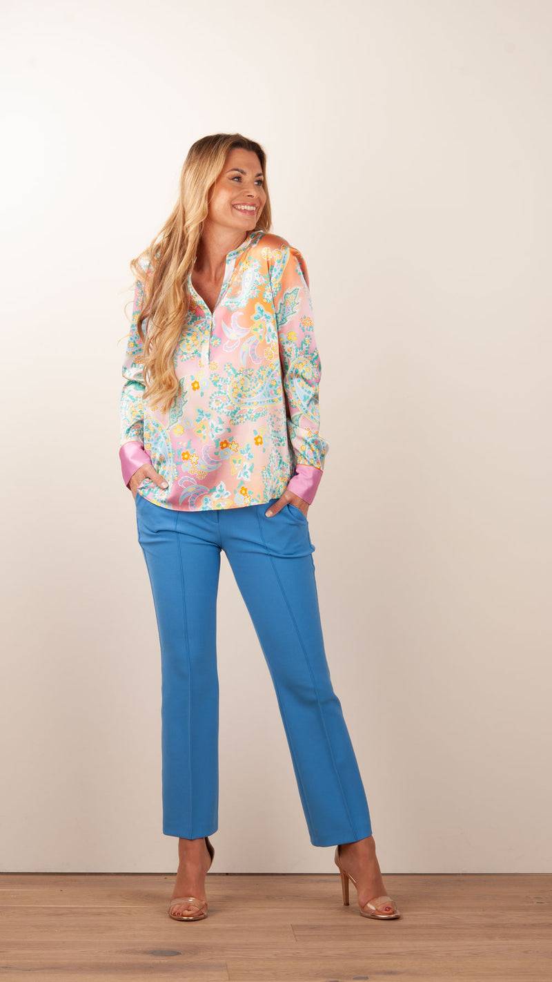 Herzensangelegenheit Bluse Rosa | Gelb | Multicolor Letzter Tag