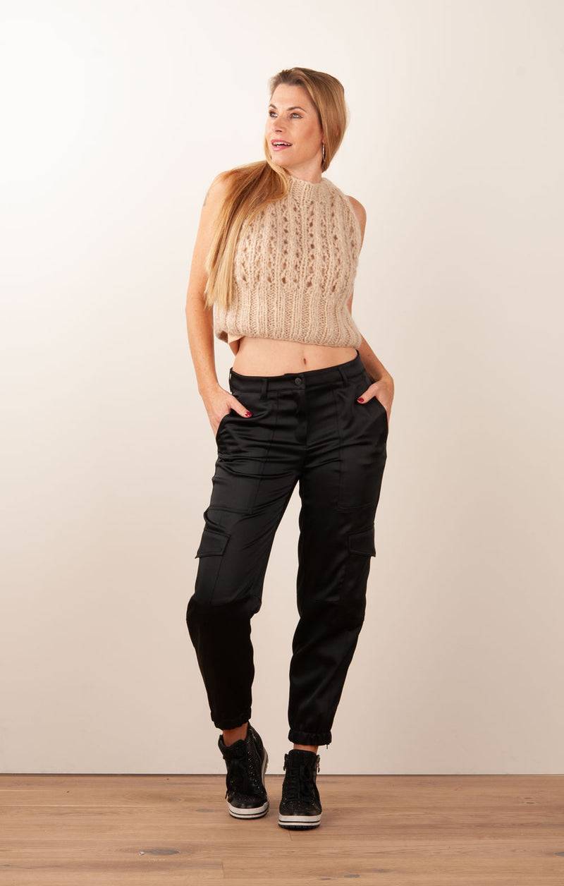 Strick Top Beige Riesige Rabatte