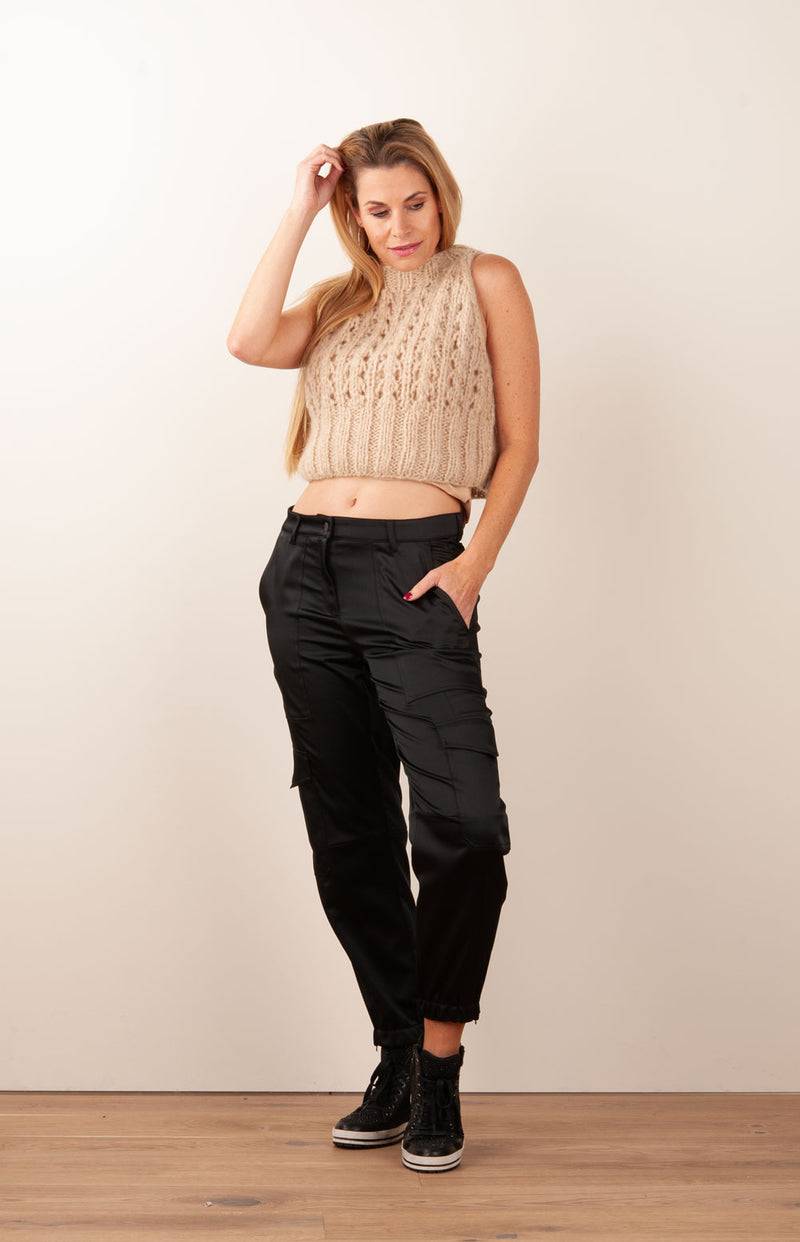 Strick Top Beige Riesige Rabatte