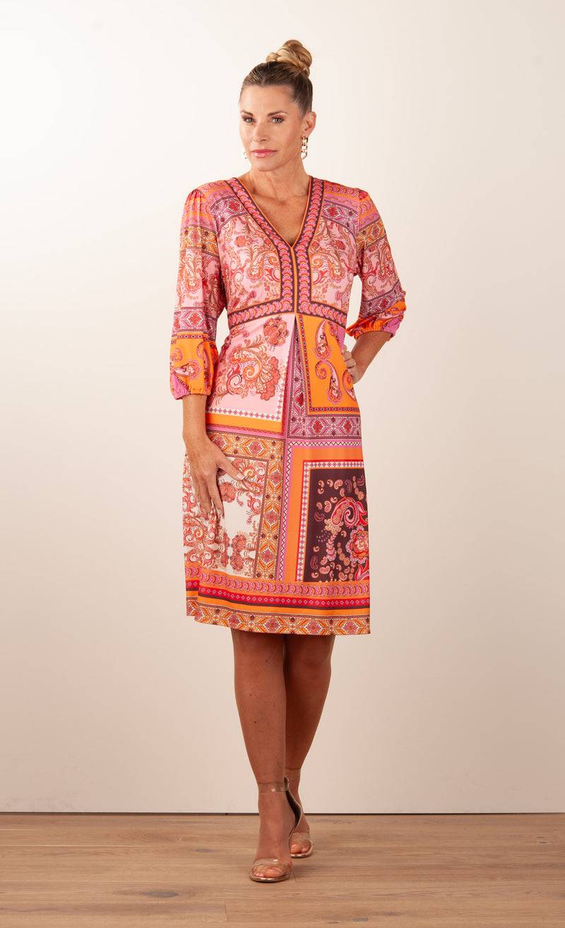 Hale Bob Kleid Rosa | Orange | Multicolor Clearance-Verkauf
