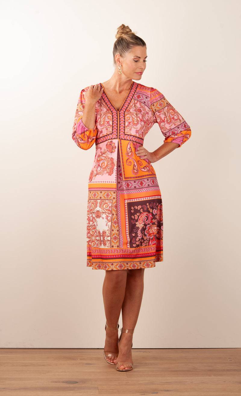 Hale Bob Kleid Rosa | Orange | Multicolor Clearance-Verkauf
