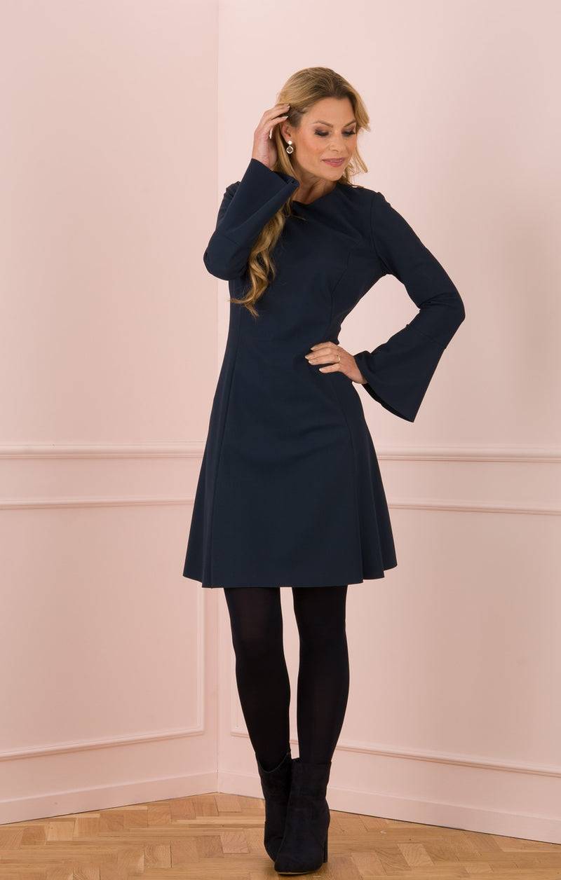 NVSCO 2107 Kleid Dunkelblau Fabrikverkauf