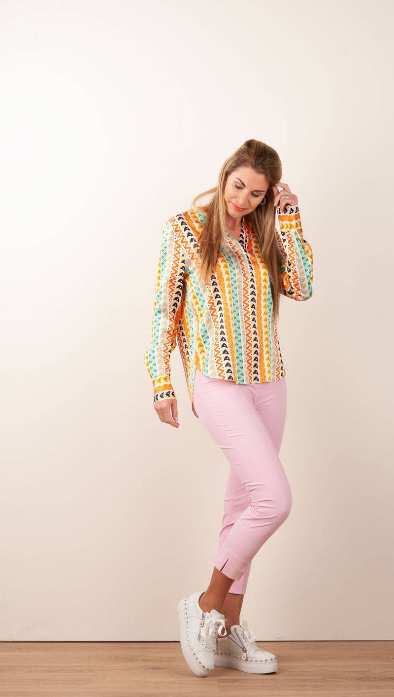 Herzensangelegenheit Seidenbluse Multicolor Rabatt