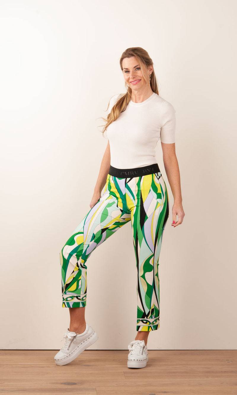 Cambio Hose „Ranee“ Grün | Multicolor Begrenztes Angebot