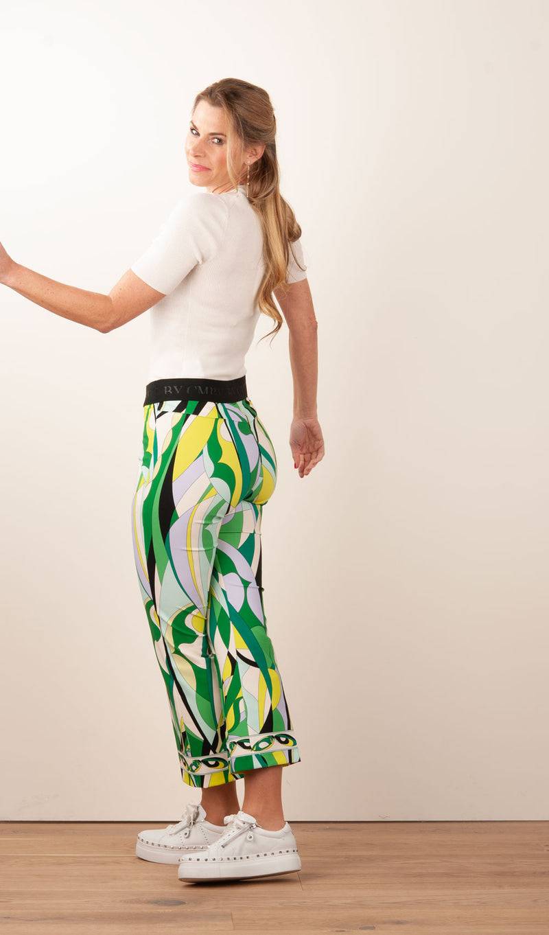 Cambio Hose „Ranee“ Grün | Multicolor Begrenztes Angebot