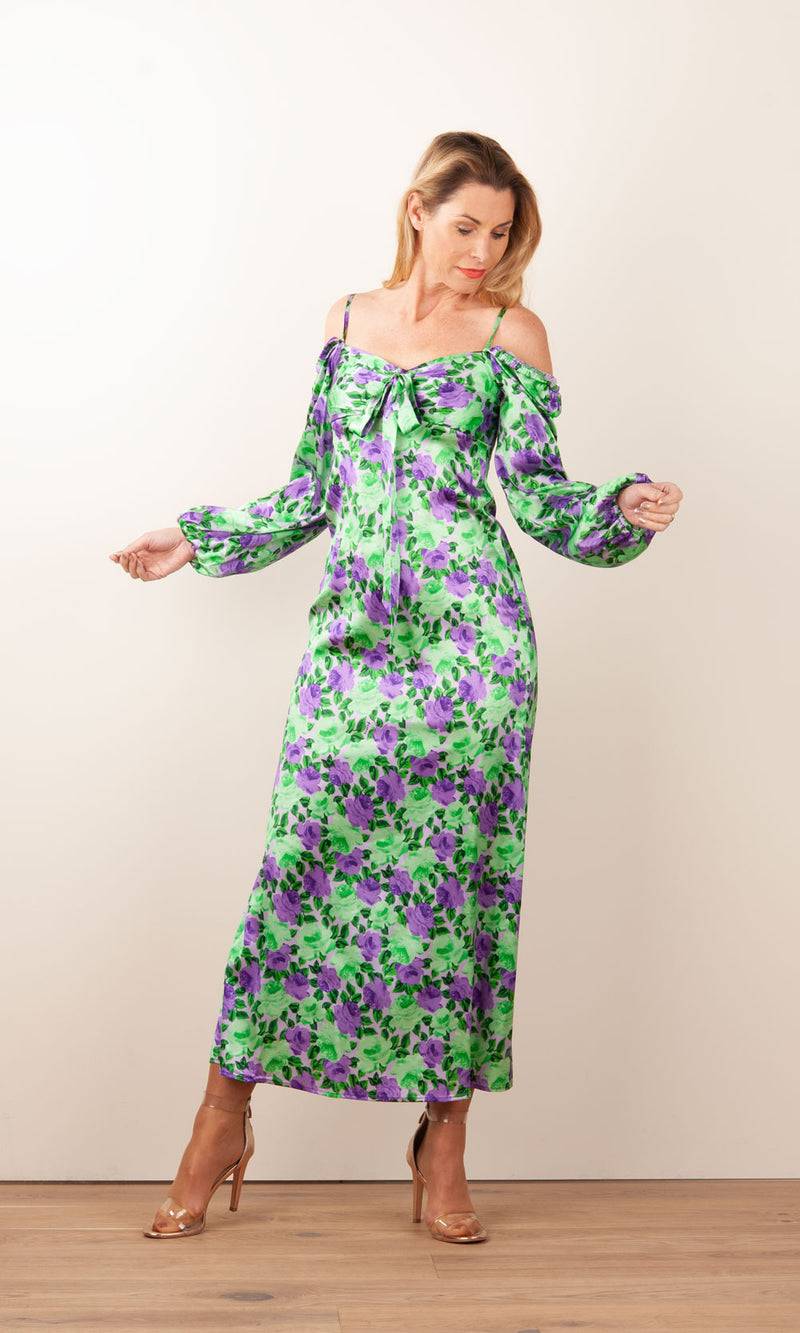 Kleid „Sorby“ Grün | Lila Black Friday