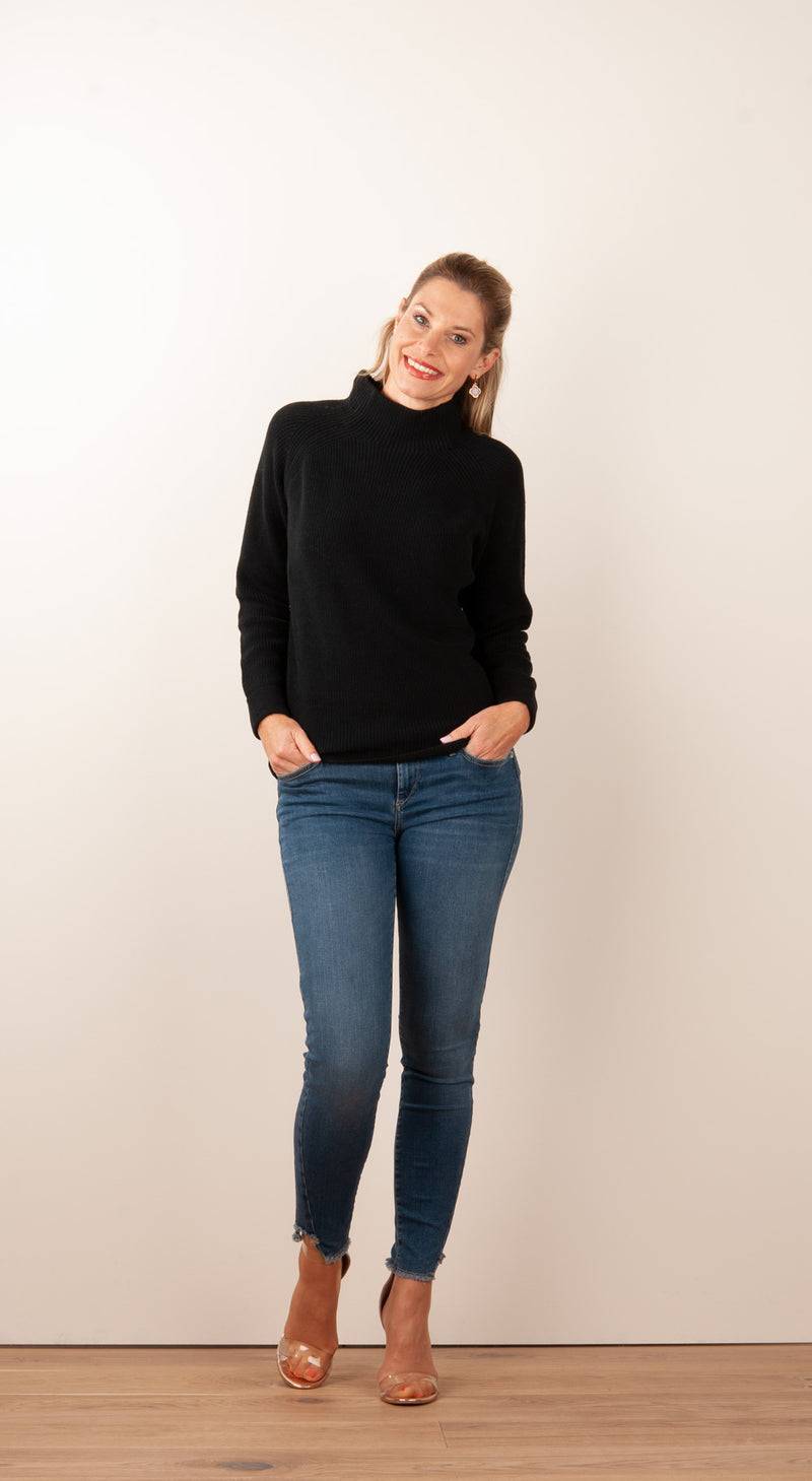 fleur Pullover Schwarz Lagerräumung