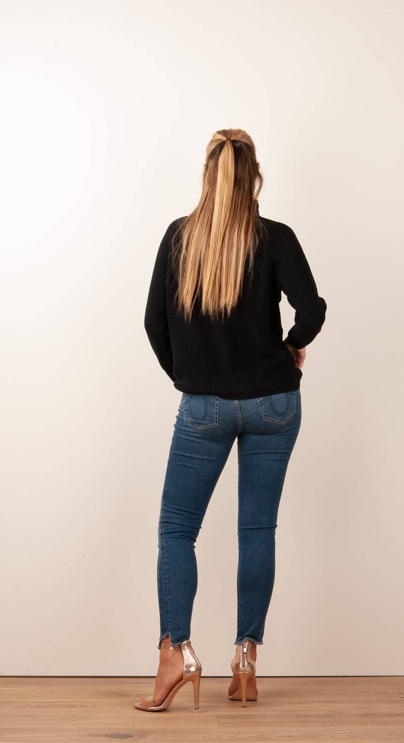 fleur Pullover Schwarz Lagerräumung