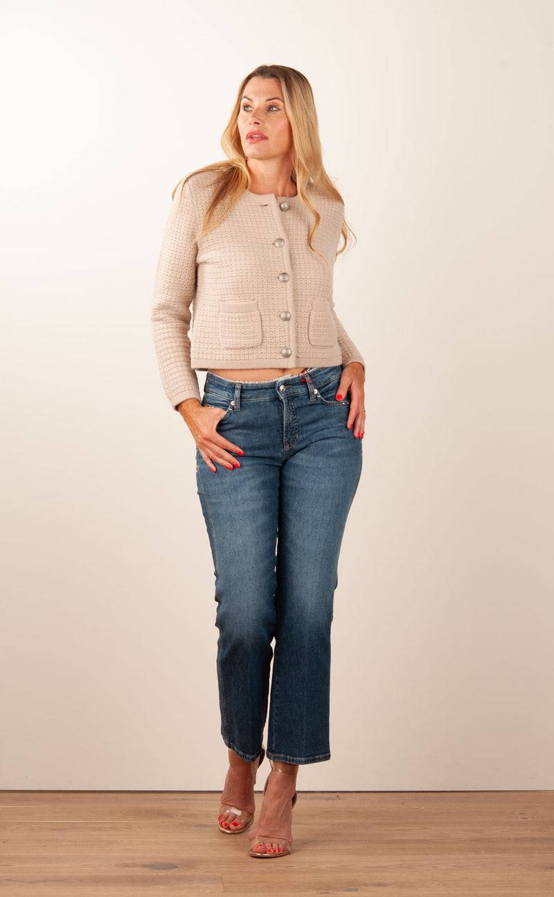 Cambio Jeans „Francesca“ Blau Riesige Rabatte