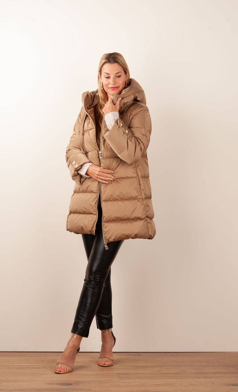 Herno Daunenmantel Beige Fabrikladen