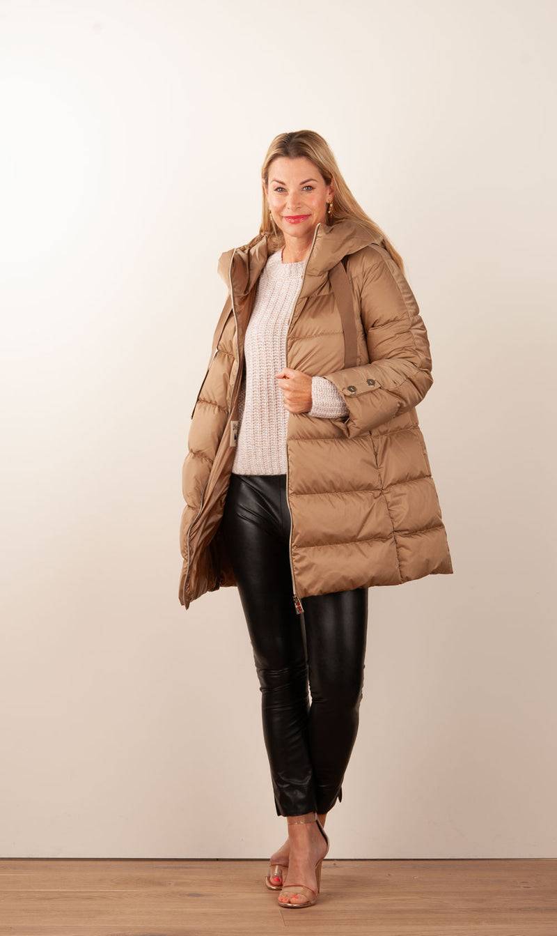 Herno Daunenmantel Beige Fabrikladen