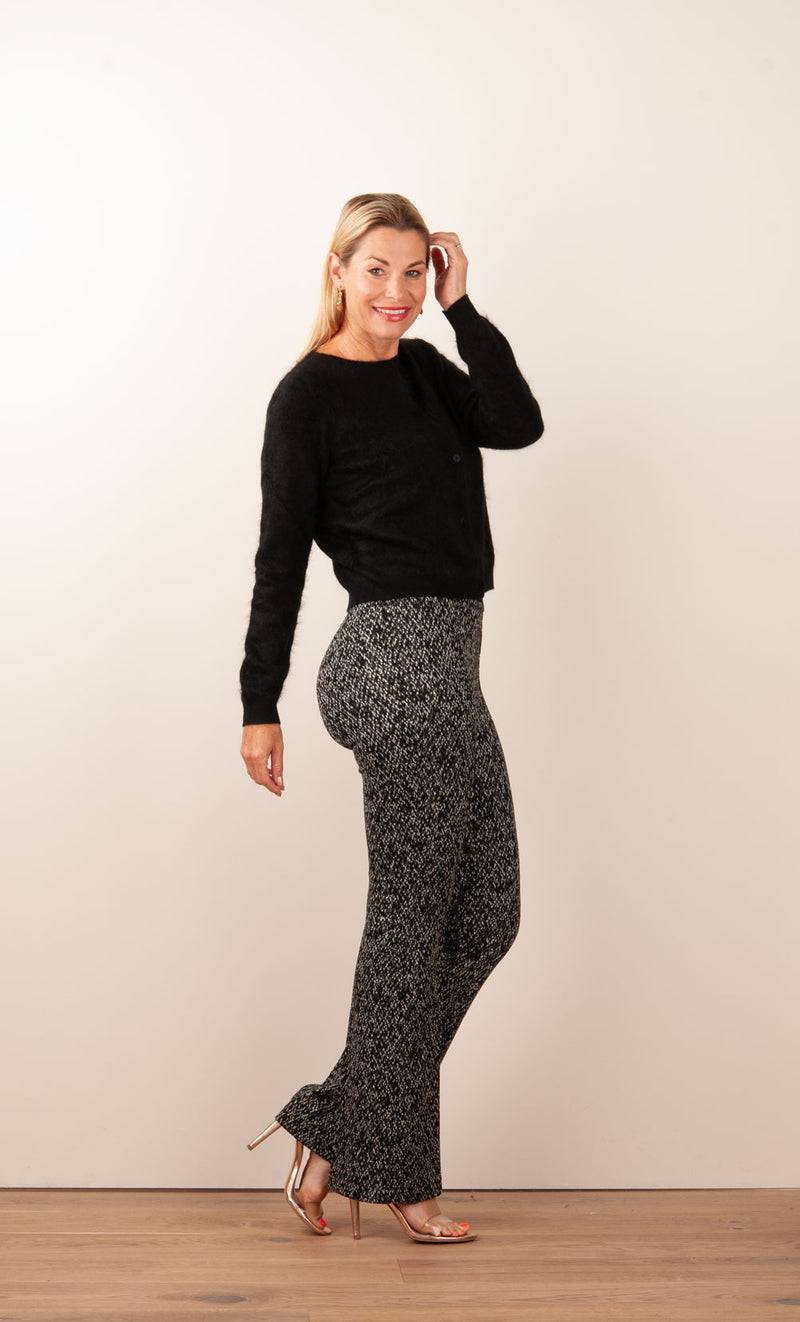 fleur Kaschmir Strickjacke Schwarz 50% Rabatt für begrenzte Zeit