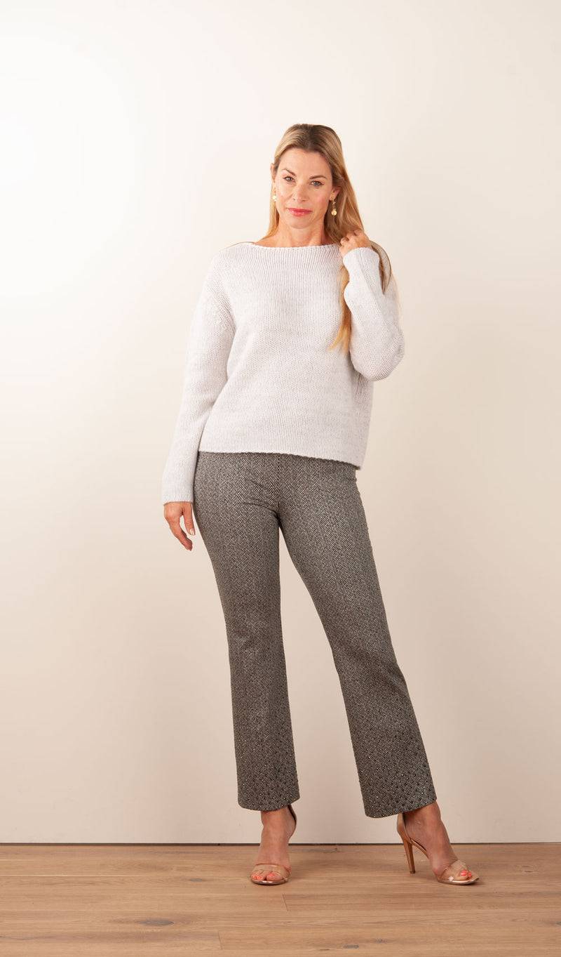 fleur Kaschmir Pullover Hellgrau Sonderangebote