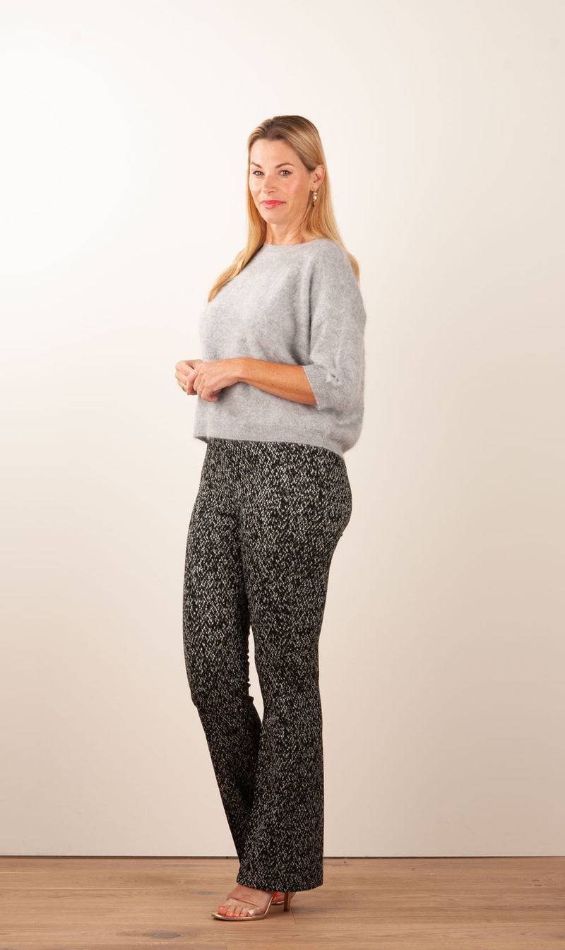 fleur Kaschmir Pullover Melange Grau VIP-Rabatte