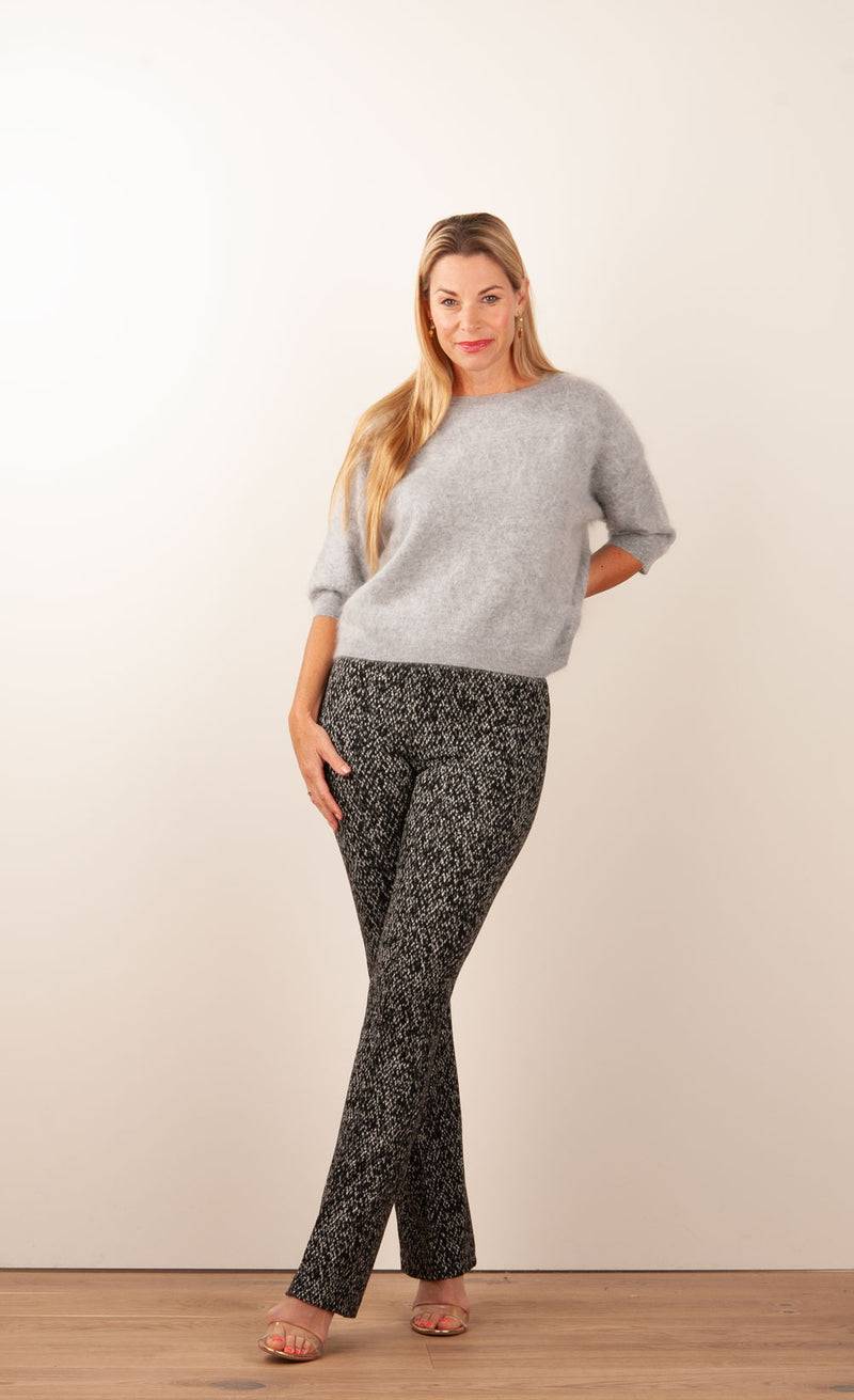fleur Kaschmir Pullover Melange Grau VIP-Rabatte