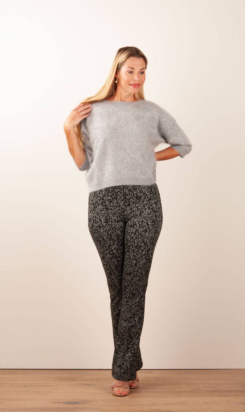fleur Kaschmir Pullover Melange Grau VIP-Rabatte