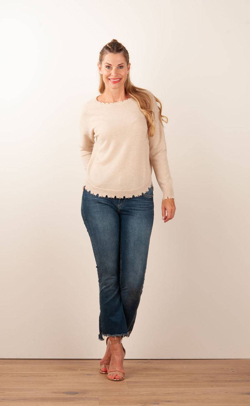 Kujten Kaschmir Pullover Beige Bis zu 65% Rabatt