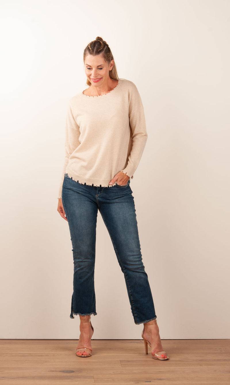 Kujten Kaschmir Pullover Beige Bis zu 65% Rabatt