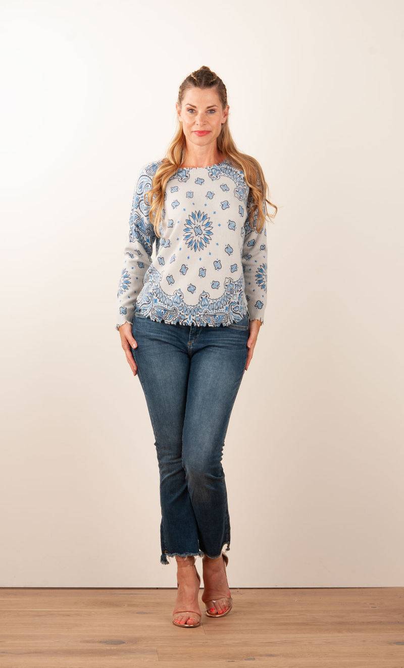 Kujten Kaschmir Pullover Blau | Hellblau Nur für heute