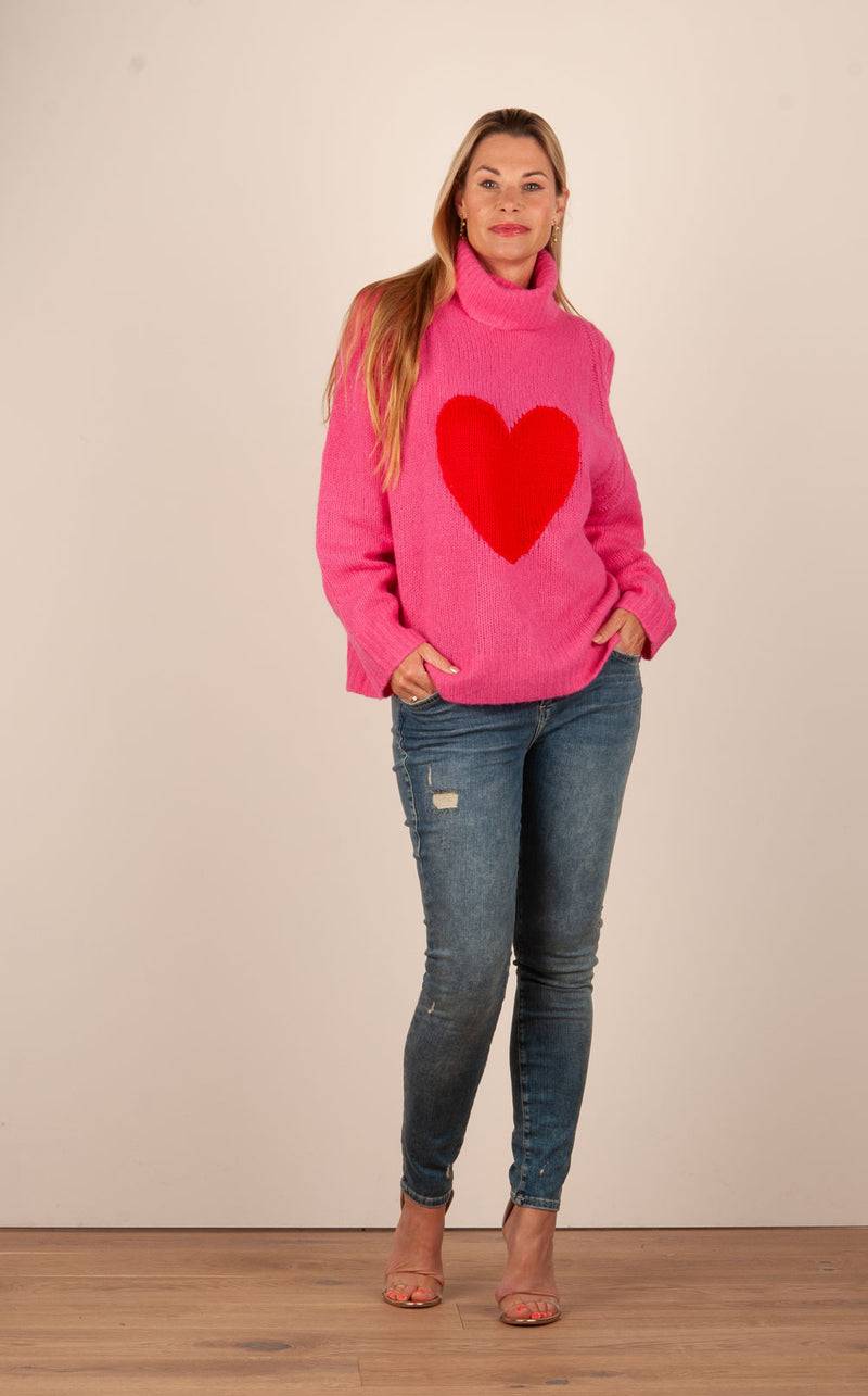 Grace Pullover Pink | Rot Kostenloser Versand international