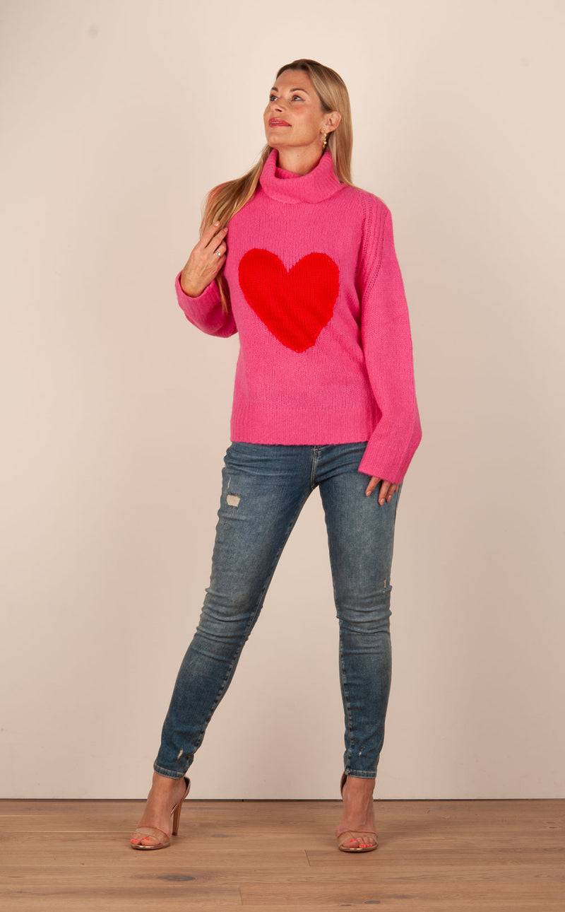 Grace Pullover Pink | Rot Kostenloser Versand international
