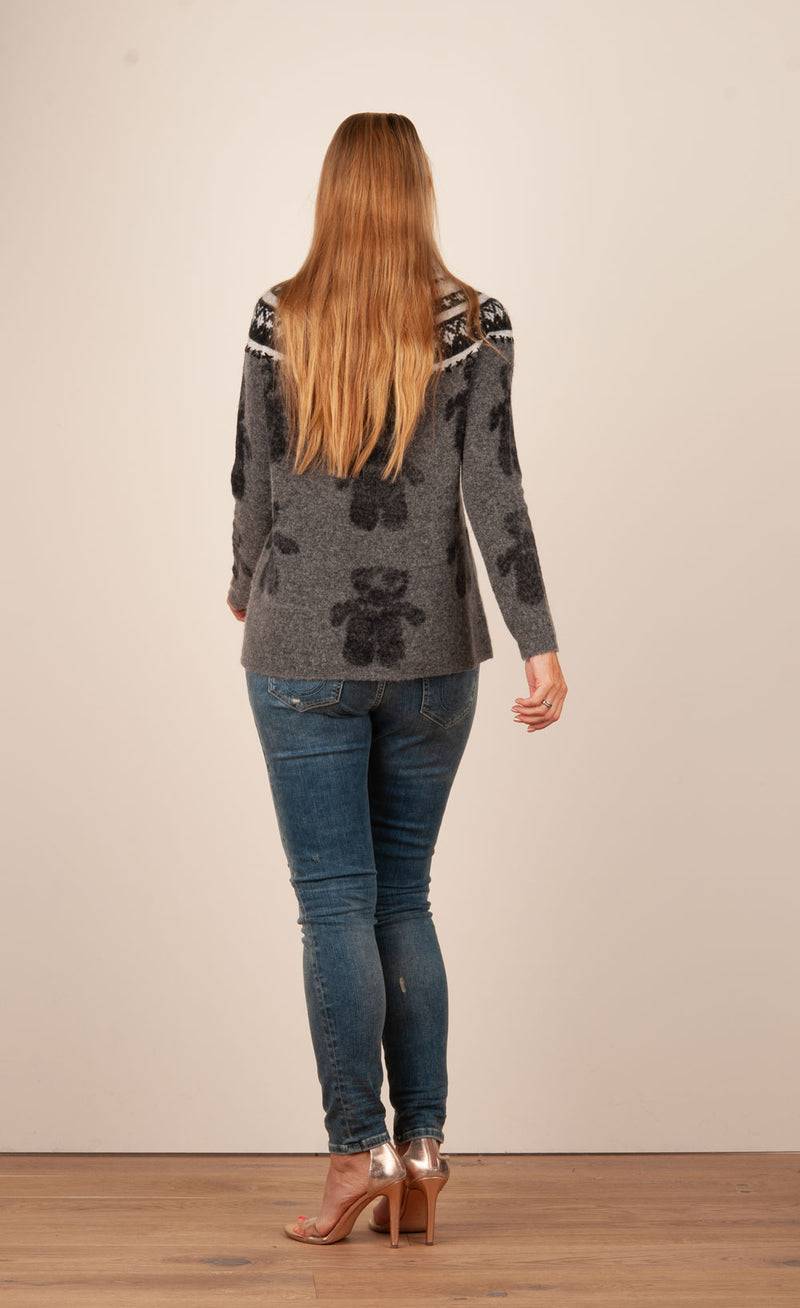 Grace Pullover Grau | Schwarz | Weiß Black Friday Preise