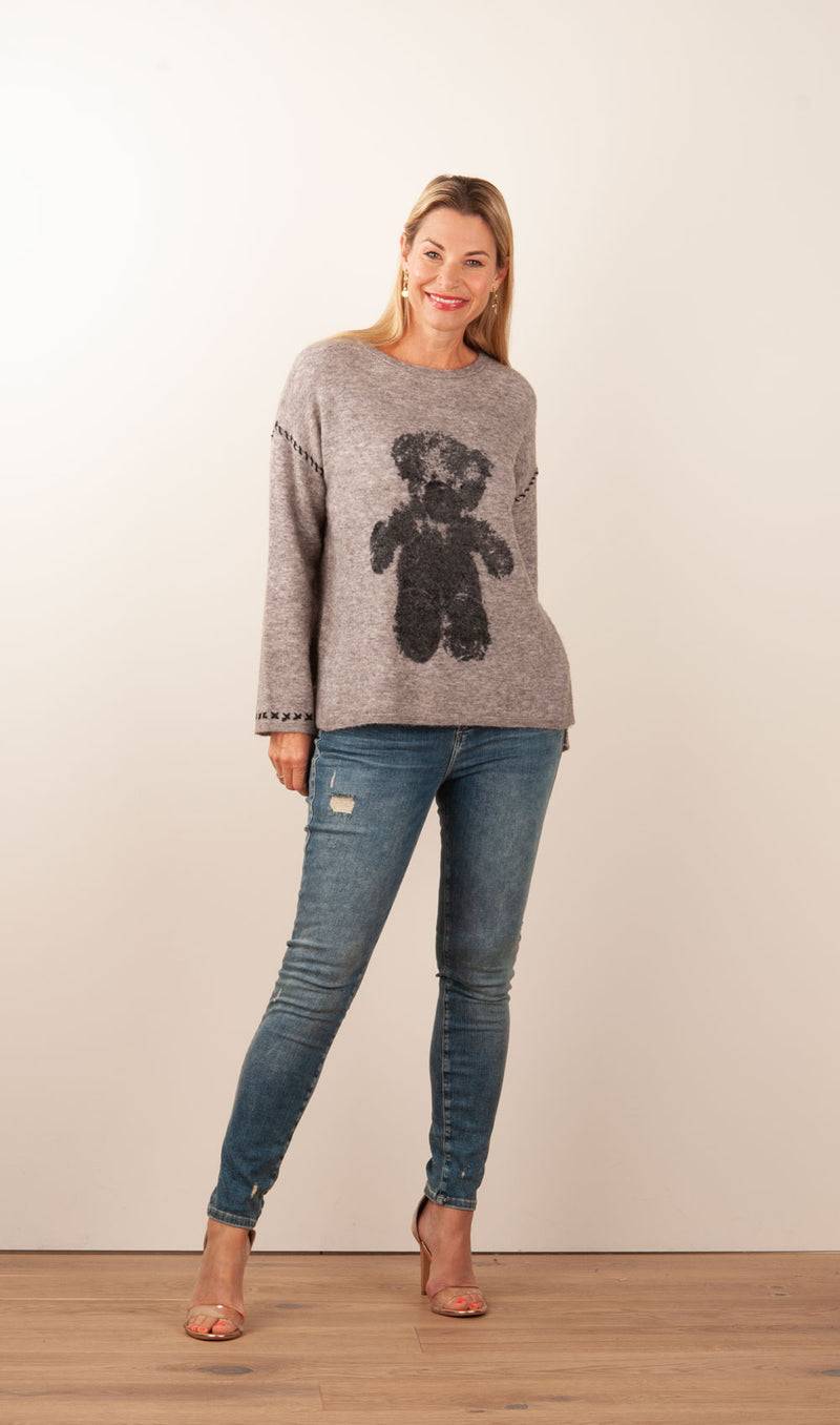 Grace Pullover „Teddy“ Taupe zollfrei