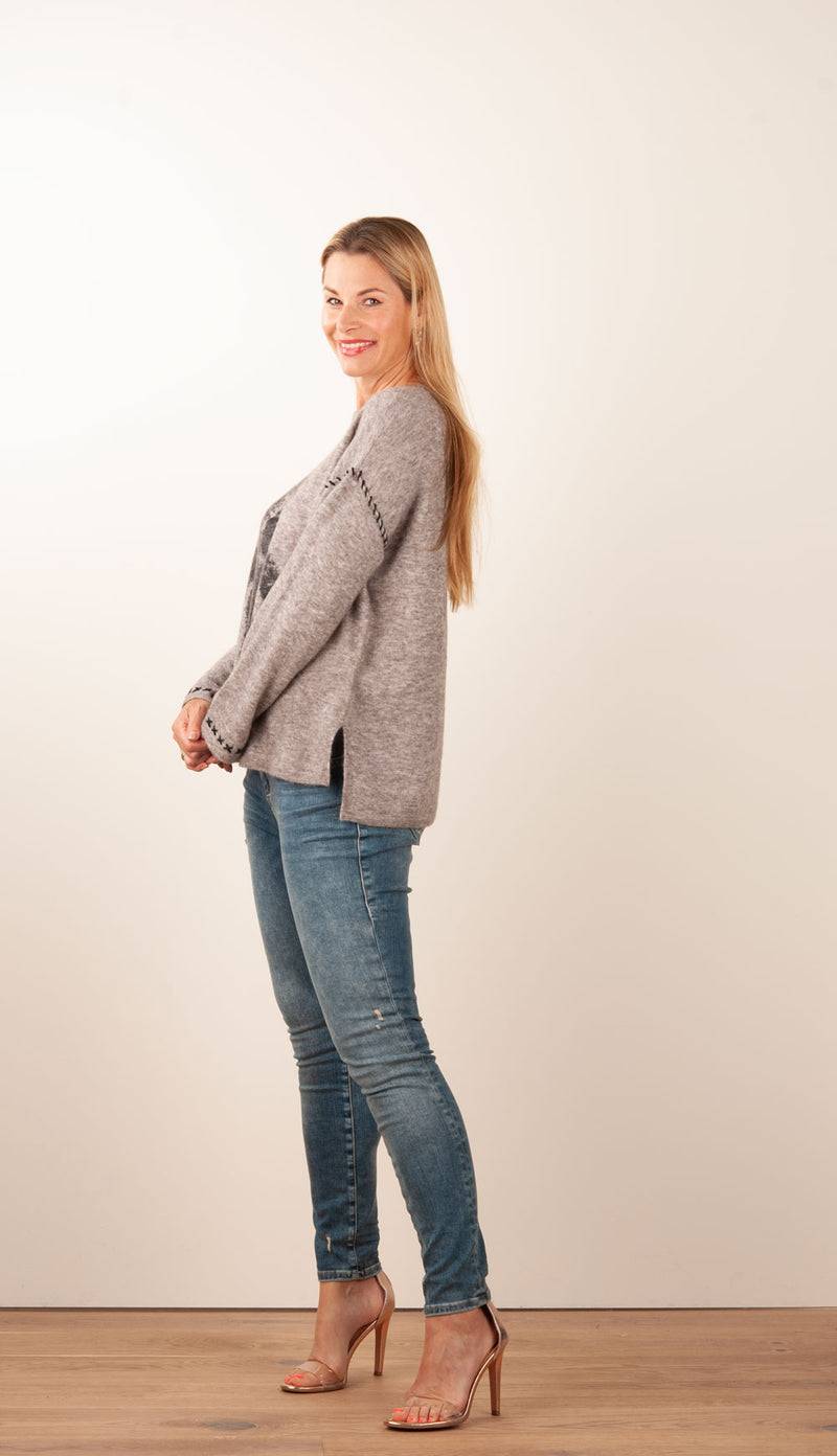 Grace Pullover „Teddy“ Taupe zollfrei