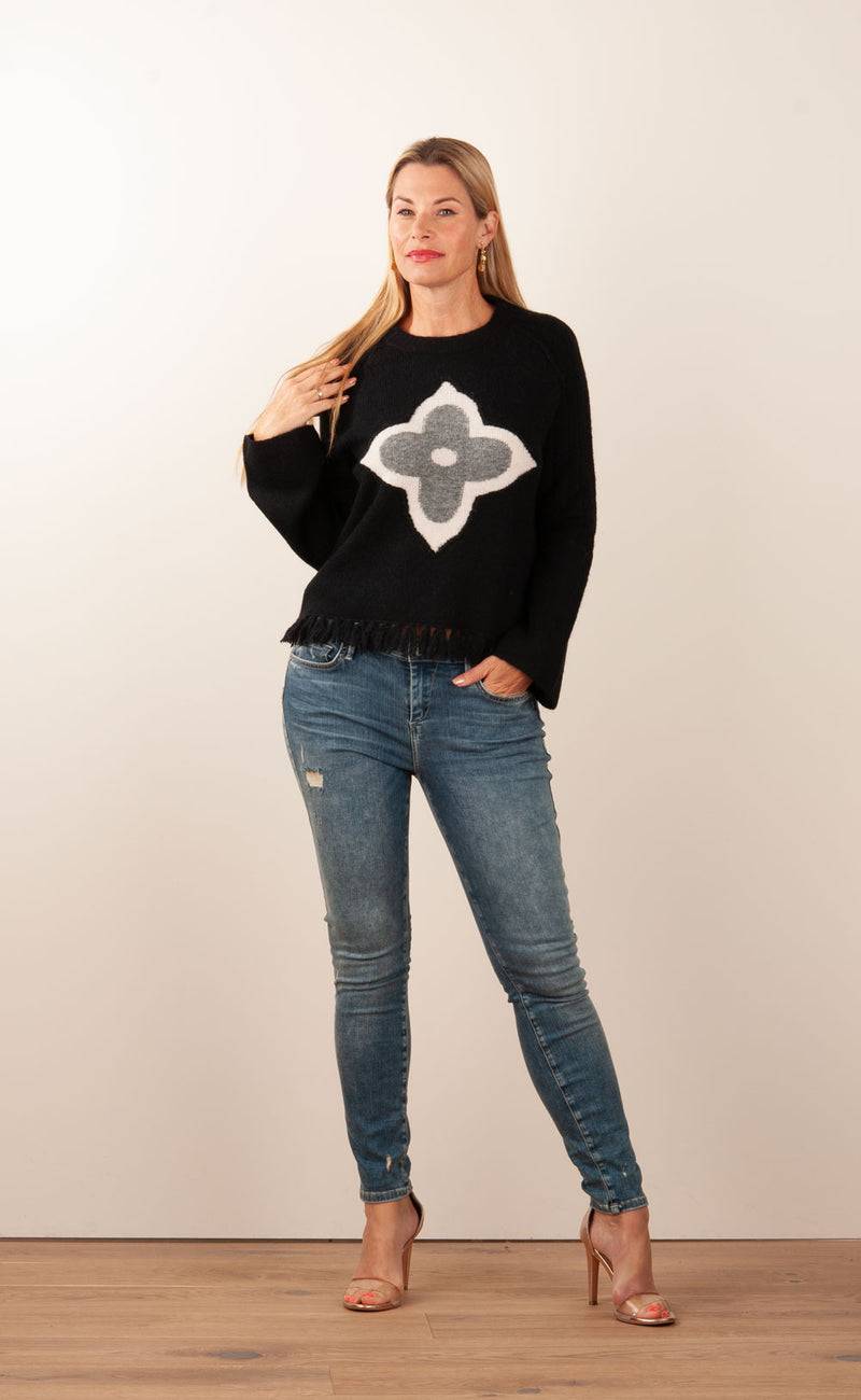 Grace Pullover Schwarz | Weiß | Grau 50% Rabatt für begrenzte Zeit