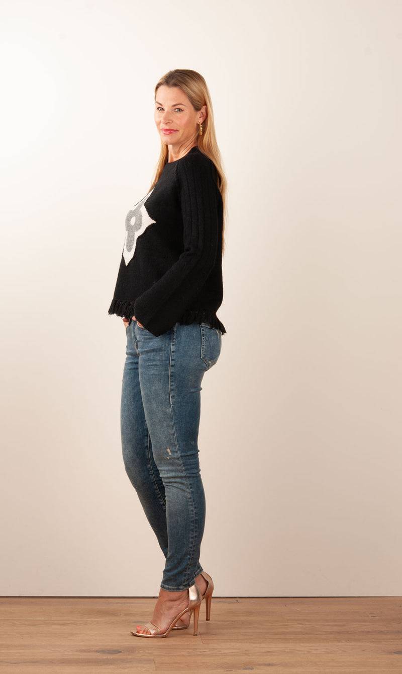 Grace Pullover Schwarz | Weiß | Grau 50% Rabatt für begrenzte Zeit