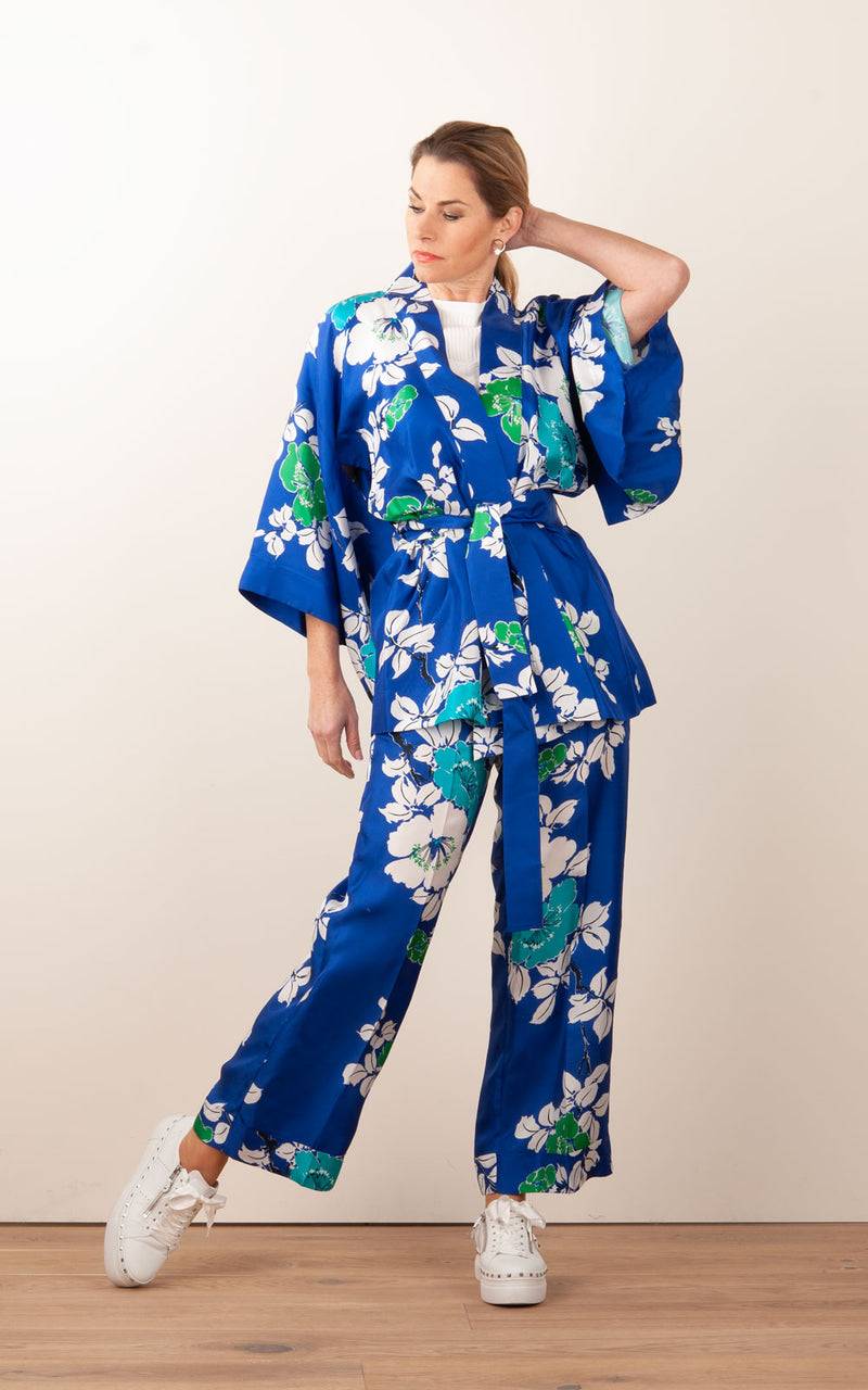 Hose „Shine“ Blau | Multicolor Fabrik Onlineshop