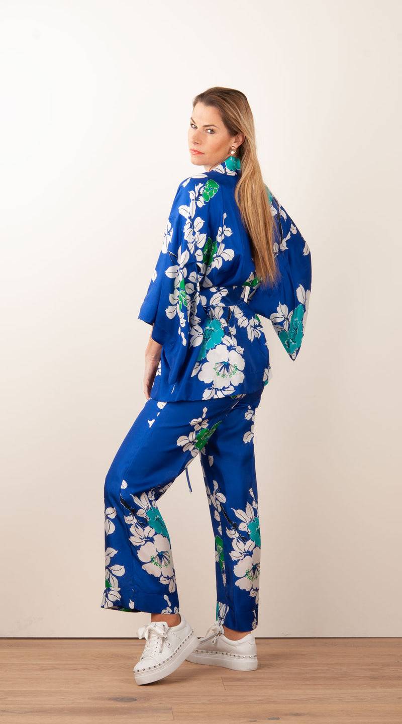 Hose „Shine“ Blau | Multicolor Fabrik Onlineshop