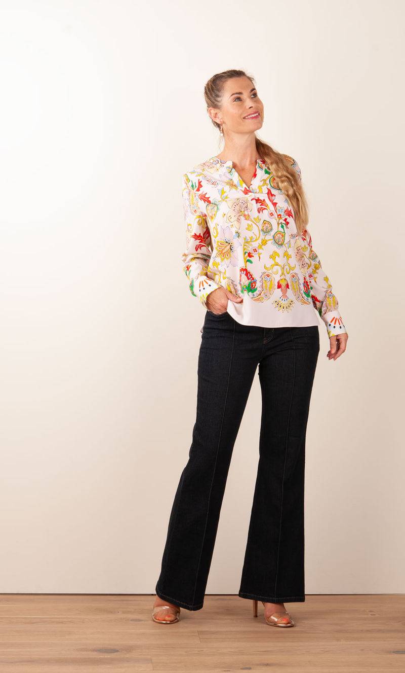 Herzensangelegenheit Bluse Puder | Multicolor Top Angebot