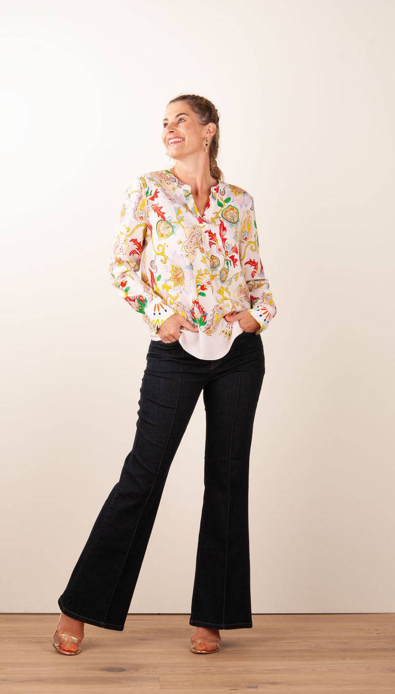 Herzensangelegenheit Bluse Puder | Multicolor Top Angebot