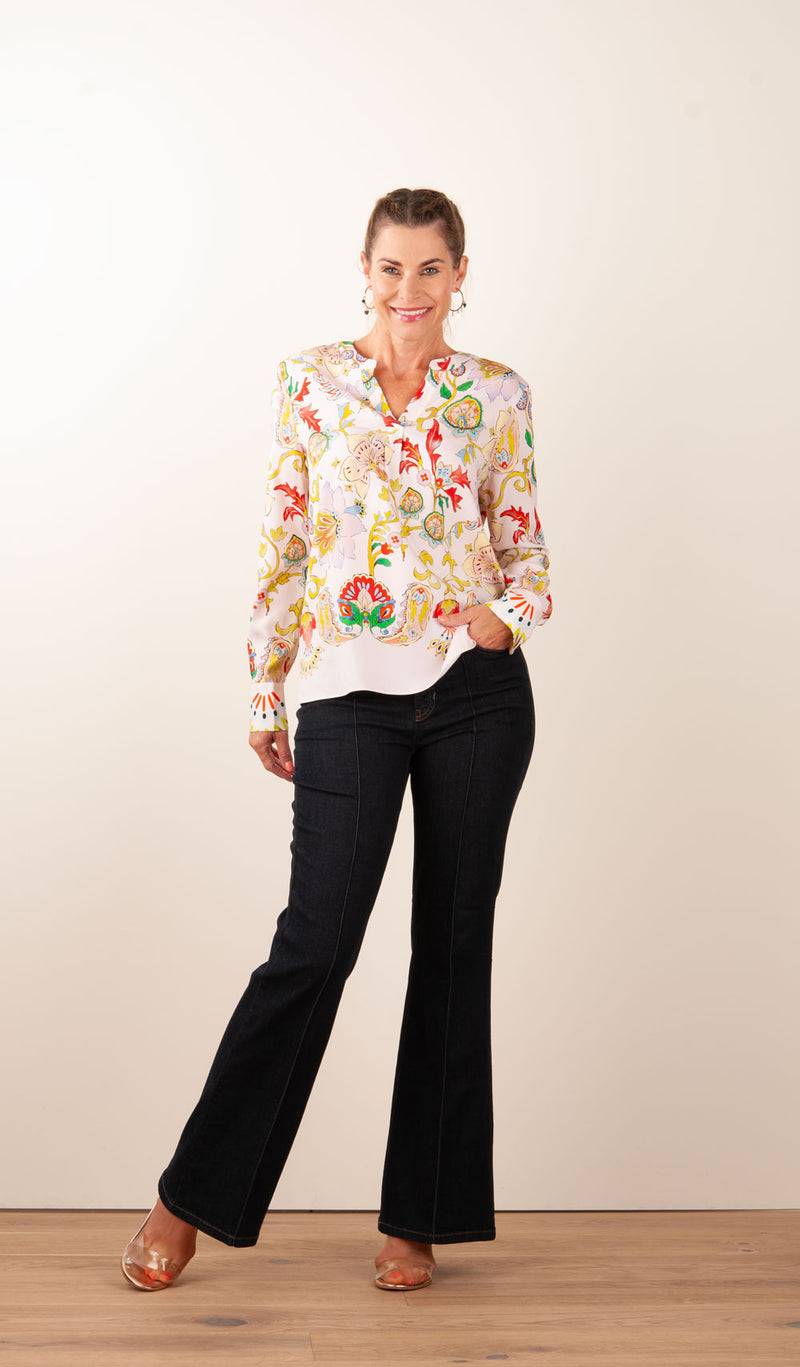 Herzensangelegenheit Bluse Puder | Multicolor Top Angebot