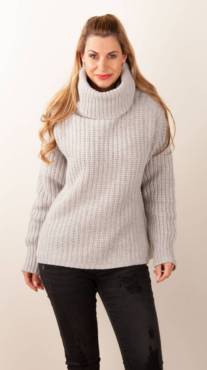 Simone Bruns Pullover Melange Grau Neuheiten
