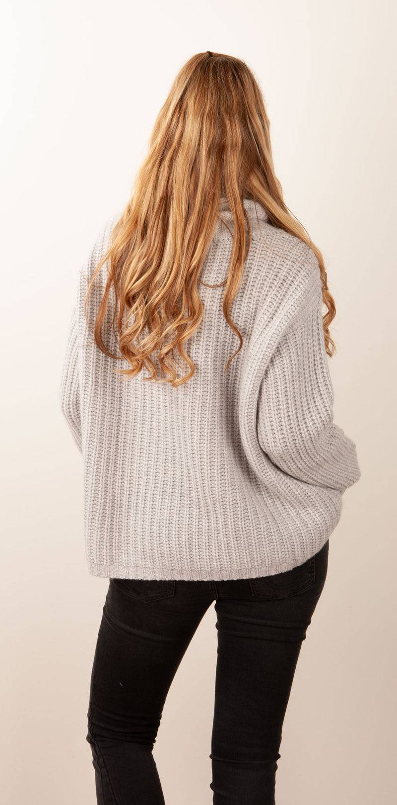 Simone Bruns Pullover Melange Grau Neuheiten