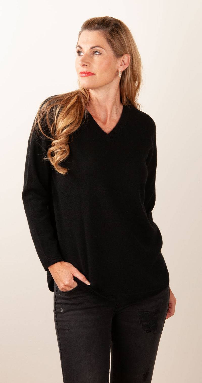 Blossom & Co. Kaschmir Pullover Schwarz JETZT KAUFEN