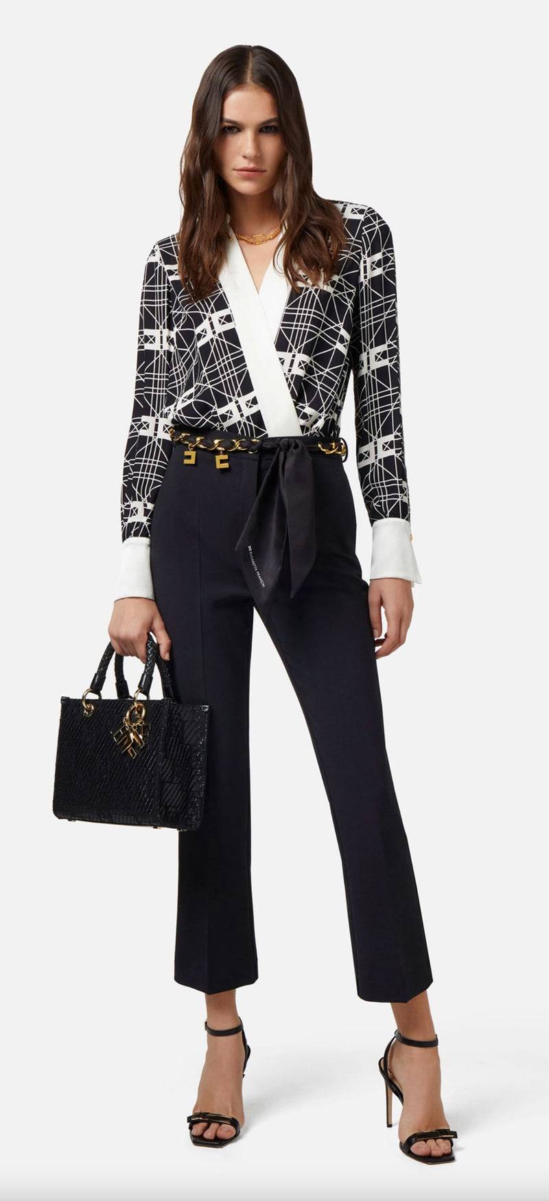Elisabetta Franchi Hose „Daily“ Schwarz Tiefpreis