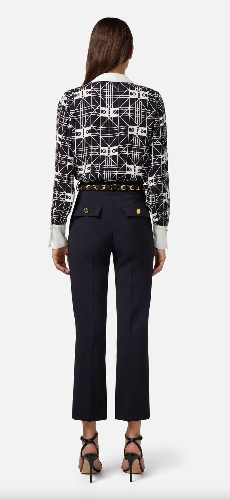 Elisabetta Franchi Hose „Daily“ Schwarz Tiefpreis