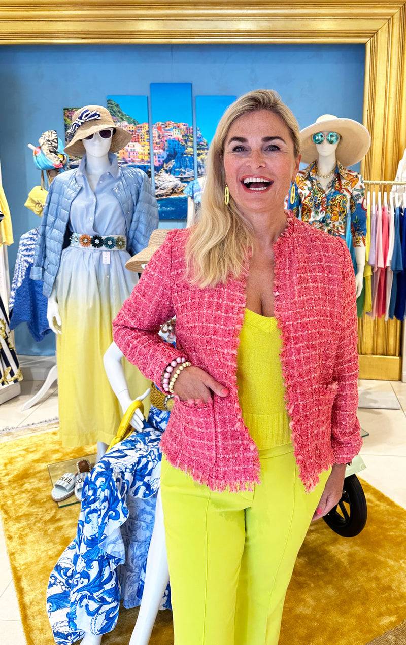 fleur Bouclé Jacke Koralle Bis zu 55% Rabatt