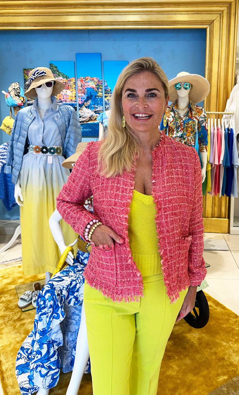 fleur Bouclé Jacke Koralle Bis zu 55% Rabatt