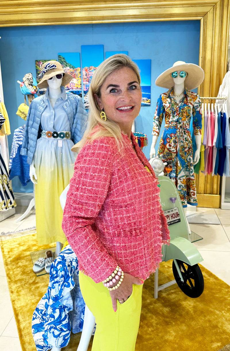 fleur Bouclé Jacke Koralle Bis zu 55% Rabatt