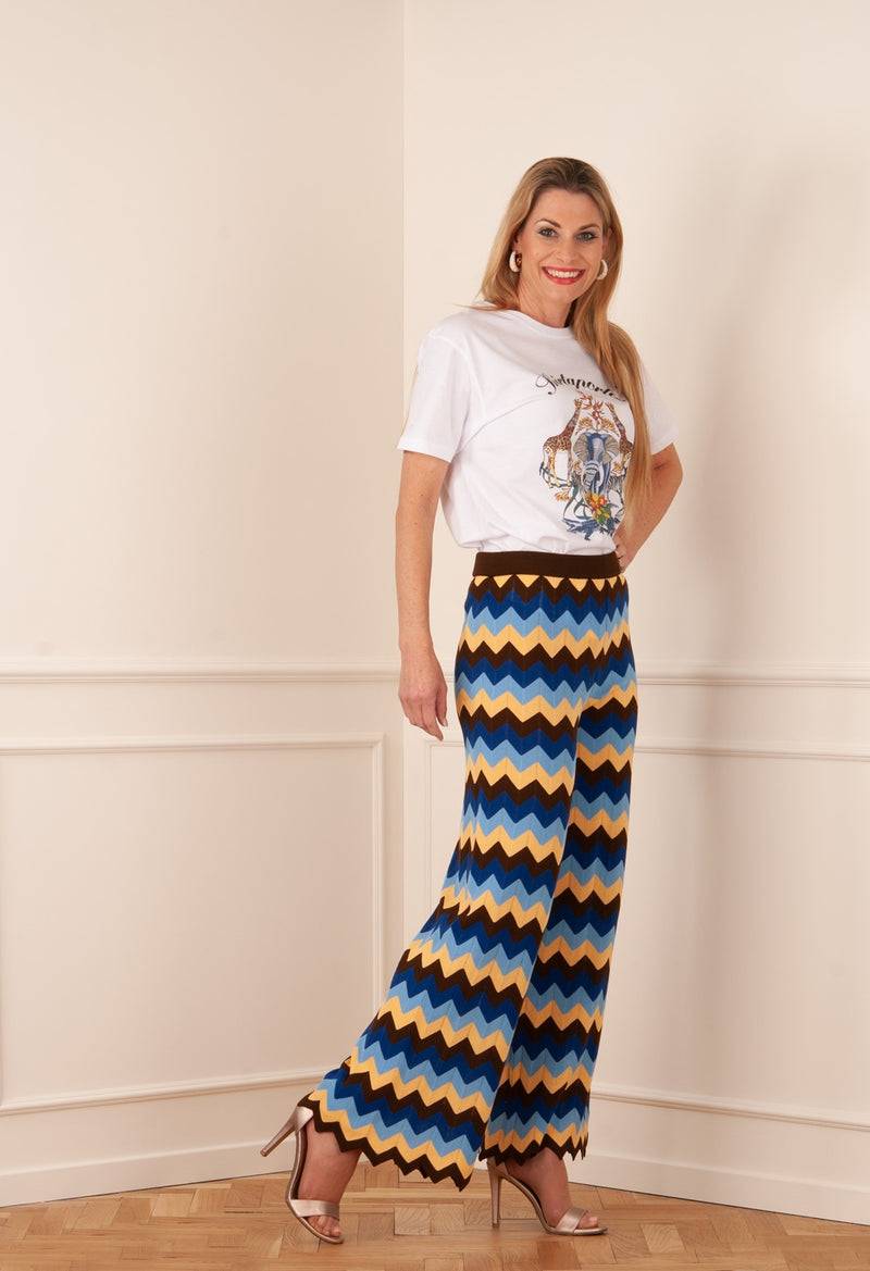 M Missoni Hose „ZickZack“ Multicolor Verkauf