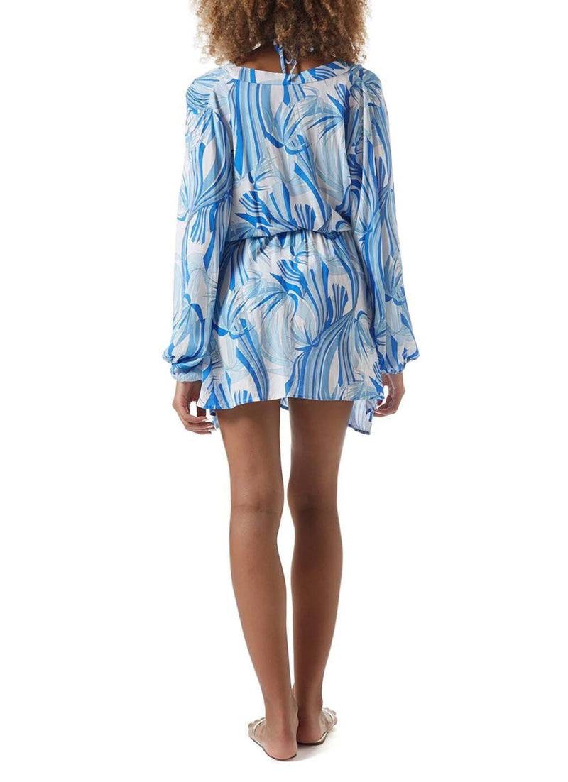 Melissa Odabash Kaftan „Bethany“ Weiß | Blau Jubiläumsangebot
