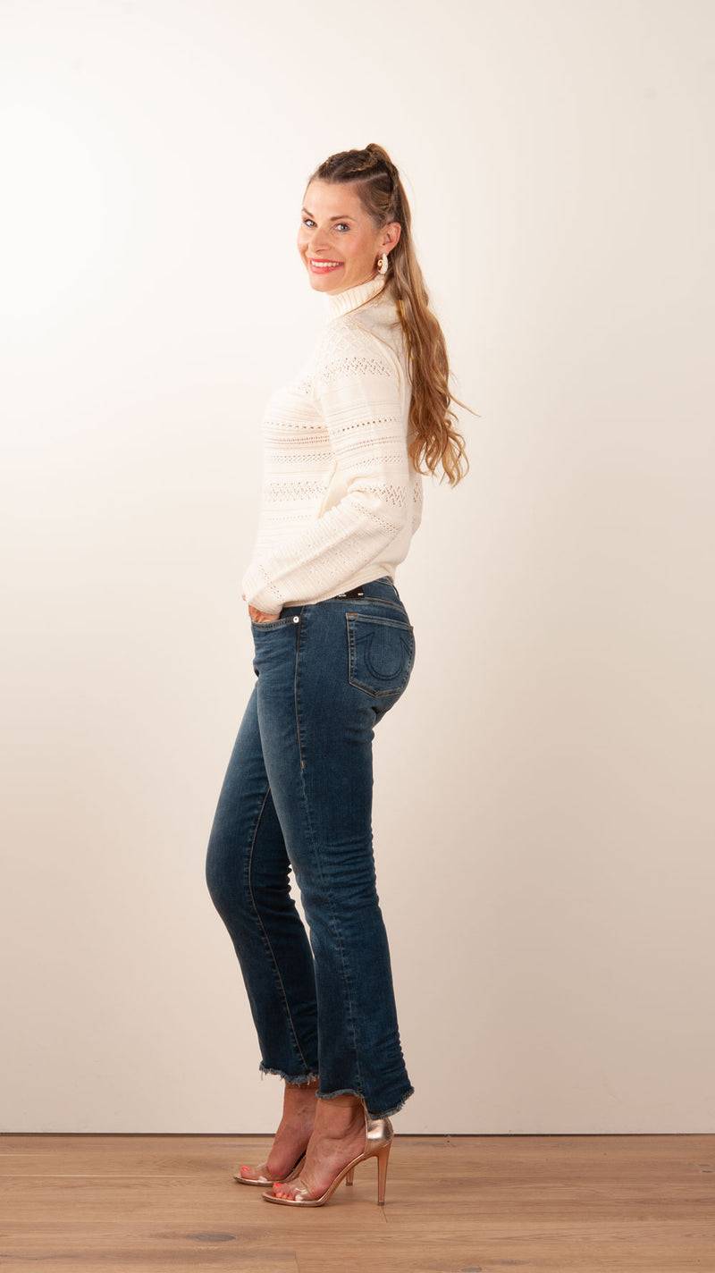Luisa Spagnoli Pullover Creme Sonderangebot der Fabrik