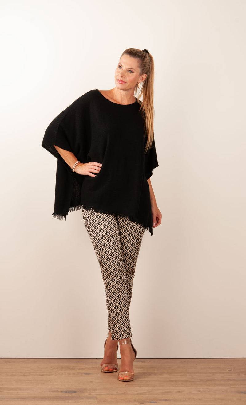 fleur Kaschmir Pullover Schwarz im Angebot