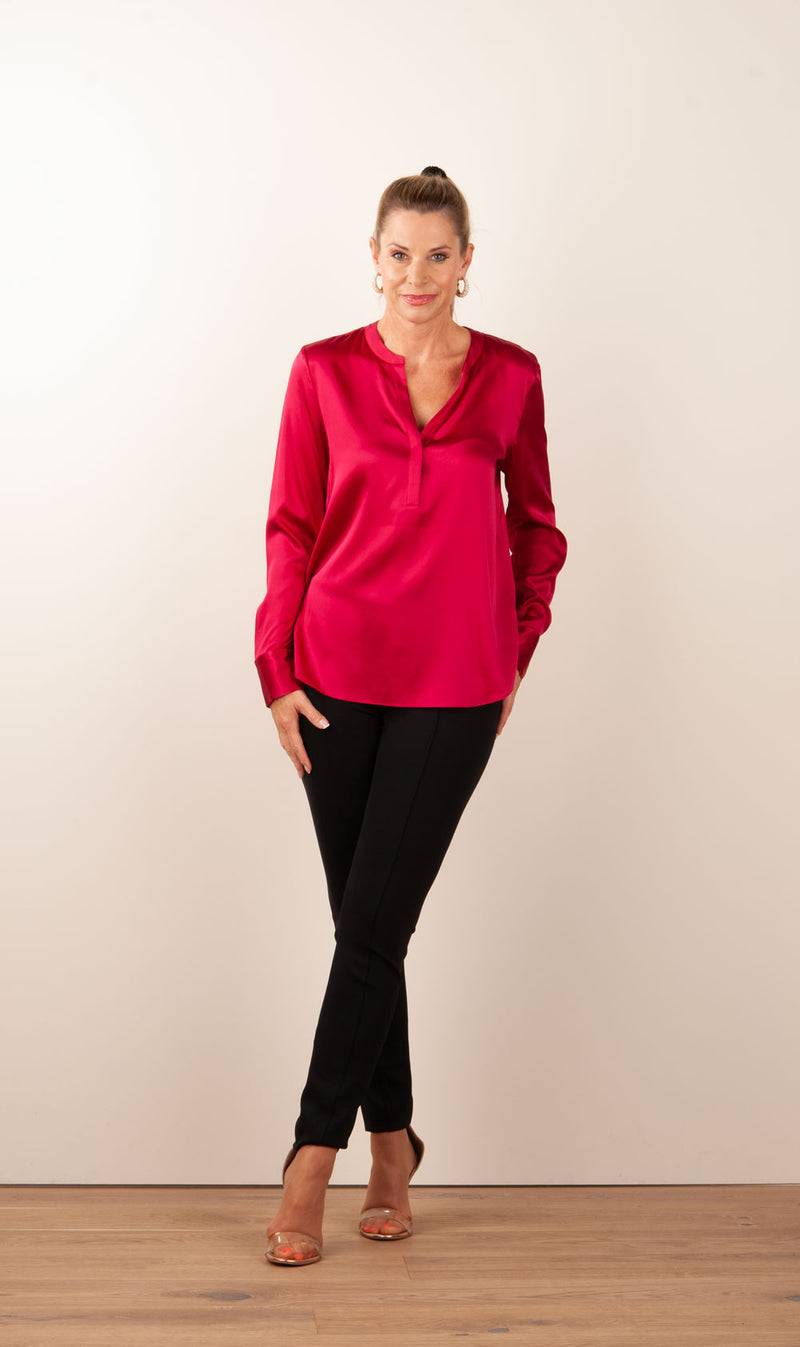 Herzensangelegenheit Bluse Kirsche Günstiger Verkauf