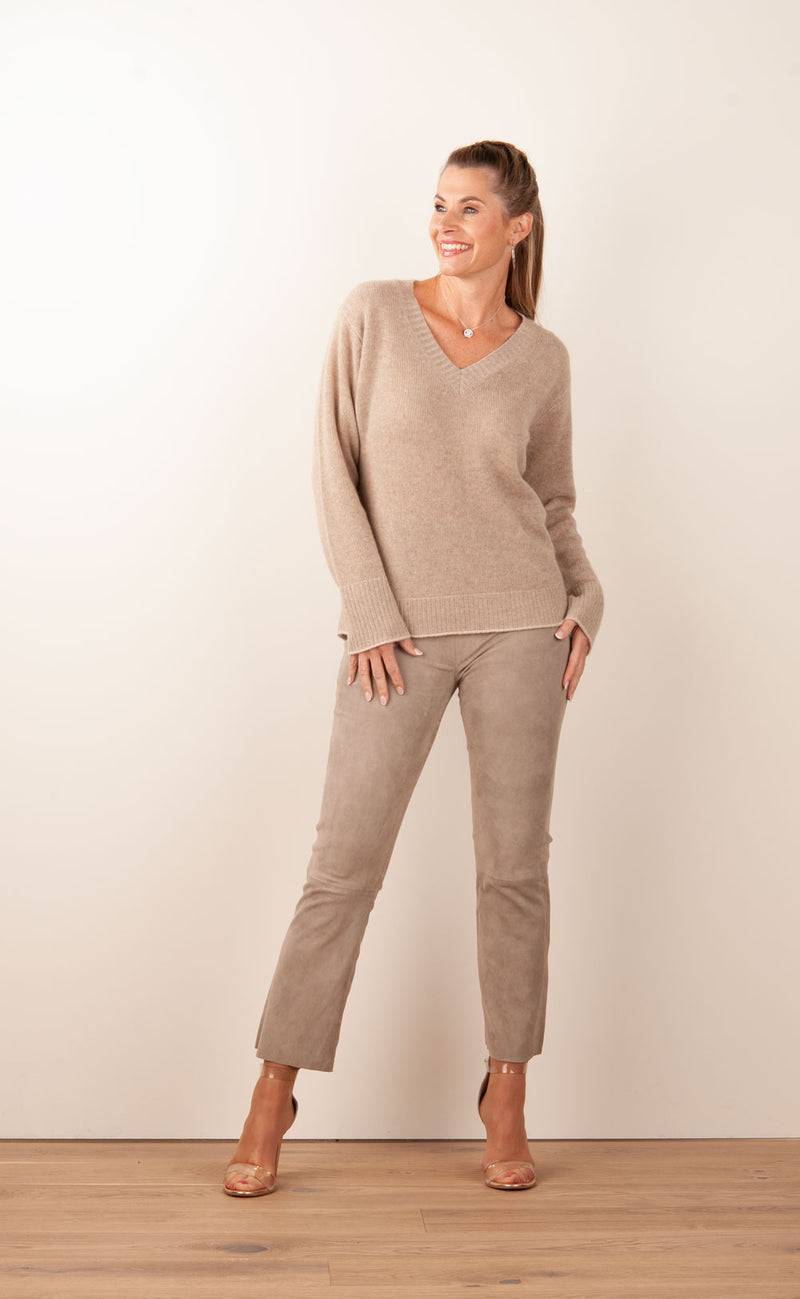 Steven K Lederhose Beige Jubiläumsangebot